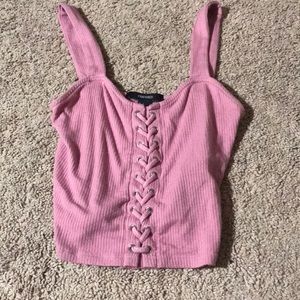 forever 21 pink tight tank top